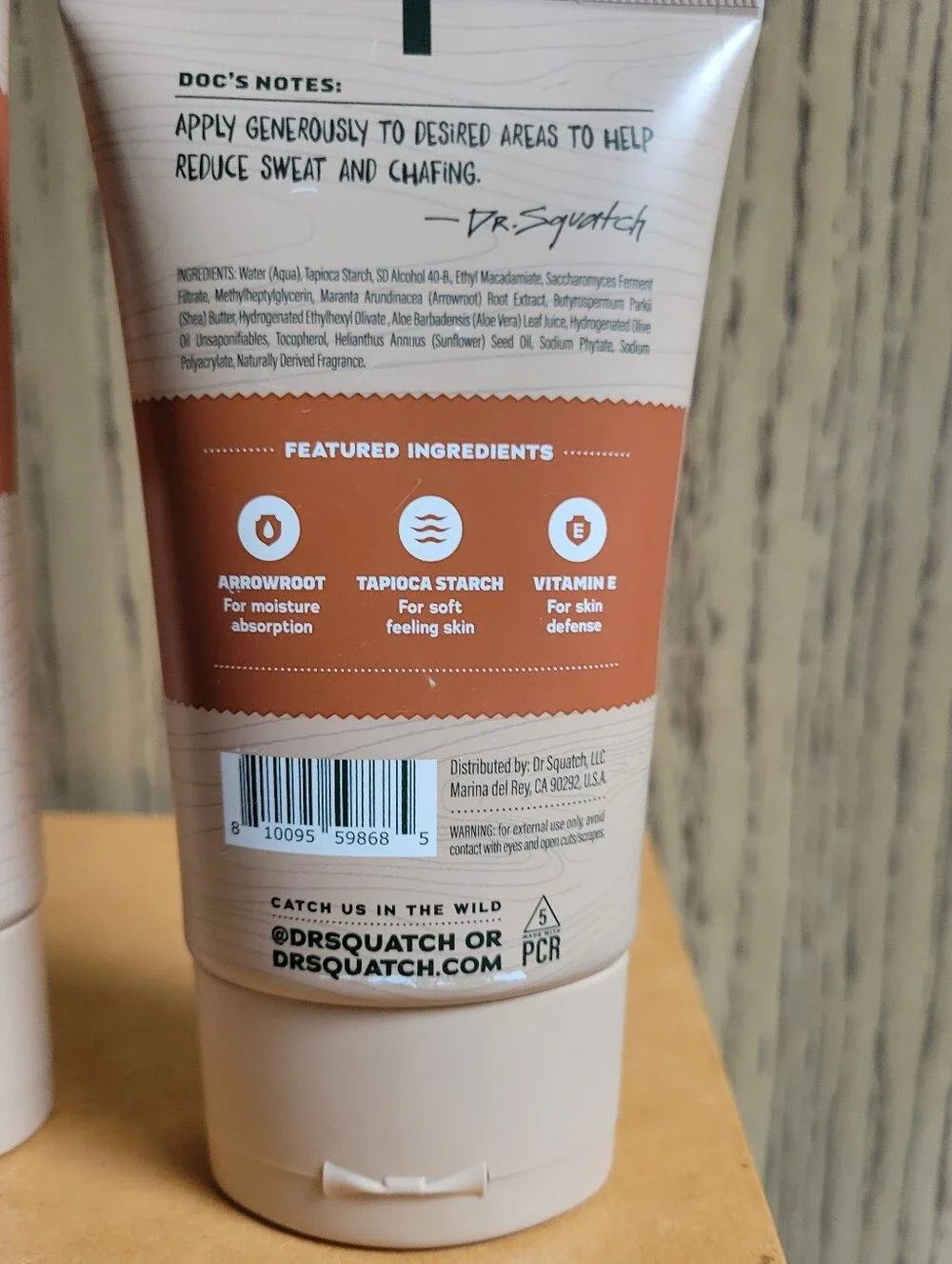 DR SQUATCH WOOD BARREL BOURBON Easy Glide Shave Butter & Anti-Chafing Deodorant